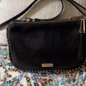 Jessica Simpson Black Studded Crossbody Bag